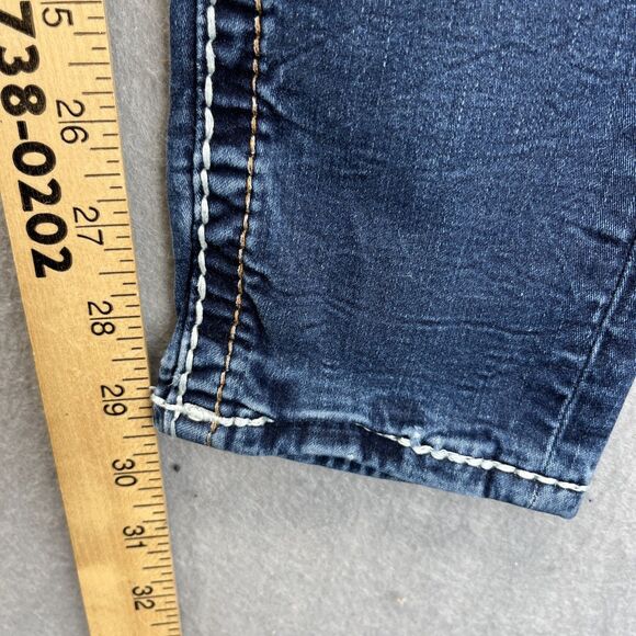 ROCK REVIVAL Yui Womens Skinny Jeans Tag Size 26 Low Rise Dark Wash - Picture 12 of 16